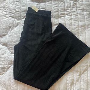 NWT flare ribbed velour sweatpants